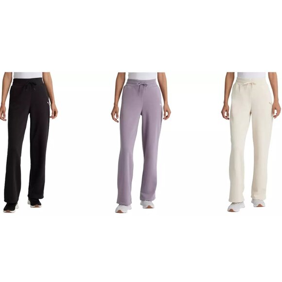 NWT Puma Womens Fleece Straight Leg Sweatpants Multicolor Sz M-2XL $60 11HL183 - Picture 1 of 9